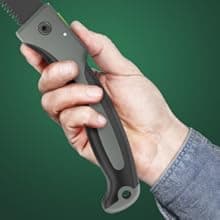 7 Inch Folding Hand Pruning Saw, Heavy Duty Foldable Camping Saw with 7” Hardened SK5 High Carbon Steel Blade Garden Folding Saw for Wood Cutting, Tree Trimming, Gardening, and Hunting
