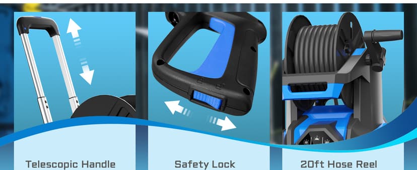 Electric Pressure Washer 5000PSI-Max 3.6GPM Power Washer Touch Screen Adjustable Pressure,4 Nozzles and 500ml Foam Cannon Power Washer Cleaning for Patio