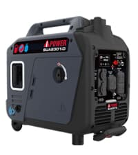 A-iPower 7600W Dual Fuel Portable Inverter Generator, Electric Start RV Ready, EPA & CARB Compliant CO Sensor, With Telescopic Handle For Backup Home Use, Tailgating & Camping (SUA7600iED)
