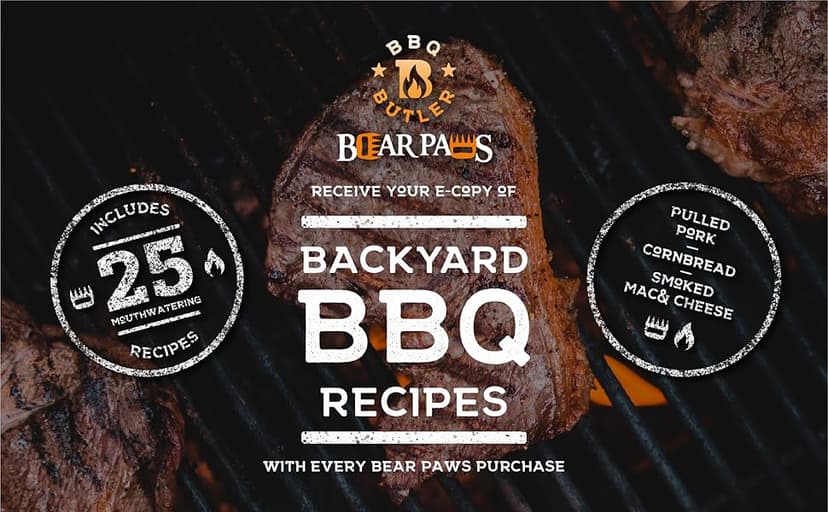 Bear Paws Meat Claws - The Original Meat Shredder Claws, USA Made - Easily Lift, Shred, Pull and Serve Meats - Ultra-Sharp, Ideal Meat Claws for Shredding Pulled Pork, Chicken, Beef, Turkey - Orange