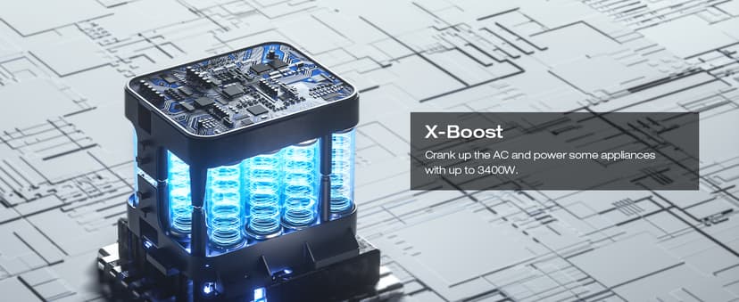 EF ECOFLOW Solar Generator DELTA 2 Max 2048Wh with 220W Solar Panel, LiFePO4 Battery Portable Power Station, Up to 3400W AC Output, AC + Solar Fast Dual Charging 0-100% in 1 Hr For Outdoor Camping RV