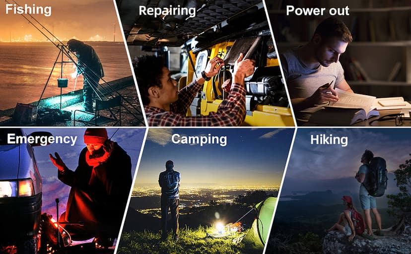 Tekstap LED Work Light Rechargeable, 30W 2000LM Portable Waterproof Rechargeable Work Lights with Stand, Battery Powered COB Flood Lights for Power Ouage Emergency Outdoor Camping Garage