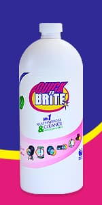 Quick N Brite Heavy Duty Hot Tub Cleaner Kit - Non-abrasive Cleaning Gel with Sponge and Cloth, 16 oz. (Packaging May Vary)