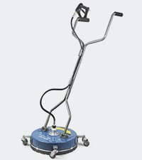 22" Pressure Washer Surface Cleaner with 4 Wheels & Dual Handles & 3 Nozzles, 4500PSI 6GPM Stainless Steel Pressure Washer Attachment for Concrete Driveway Sidewalk Deck Patio, Commercial Grade