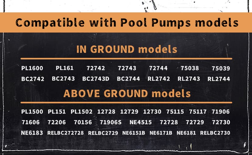 Pool Pump Basket Cover & O-Ring Kit Compatible with Splapool Pureline Deluxe Pumps, for Above-Ground & In-Ground Pools, Pool Pump Lid Replaces PO12728CR 16578 647252772 47252772 AC81361 NEP2134