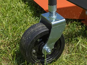 Titan Attachments 3 Point PTO Finish Mower, 60" Cutting Width, Category 1 Hitch, Rear Discharge, Requires 25-40 HP Tractor, Low-Noise Cast Iron Gearbox, Orange Finish