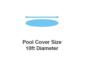 Intex 28011E Solar Pool Cover: For 10ft Round Easy Set and Metal Frame Pools – Insulates Pool Water – Reduces Water Evaporation – Keeps Debris Out – Reduces Chemical Consumption