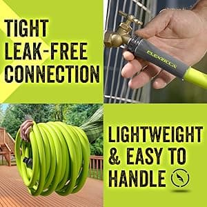 Flexzilla Garden Hose 5/8 in. x 50 ft, Heavy Duty, Lightweight, Durable, ZillaGreen - HFZG550YW-E