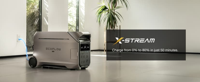 EF ECOFLOW Power Station 4096Wh DELTA Pro 3 with 400W Portable Solar Panel, 120/240V 4000W AC Output, Solar Generator for Home Use, Camping Accessories, Emergencies, Power Outages, RVs