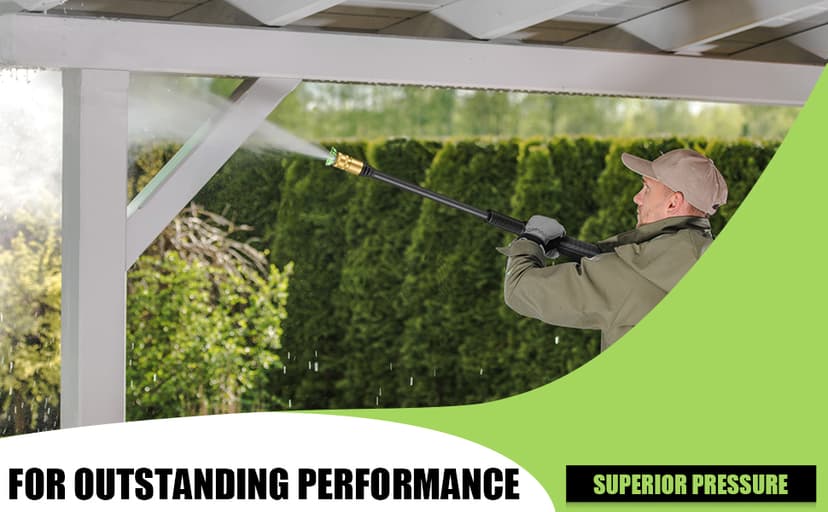 Electric Pressure Washer, Foam Cannon, 4 Different Pressure Tips, Power Washer, 3800 PSI 2.4 GPM