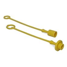 JD Sub Compact Tractor Hydraulic Coupler Male Dust Cap and Female Plug Cover Set (Green, Yellow, Black, & Grey)