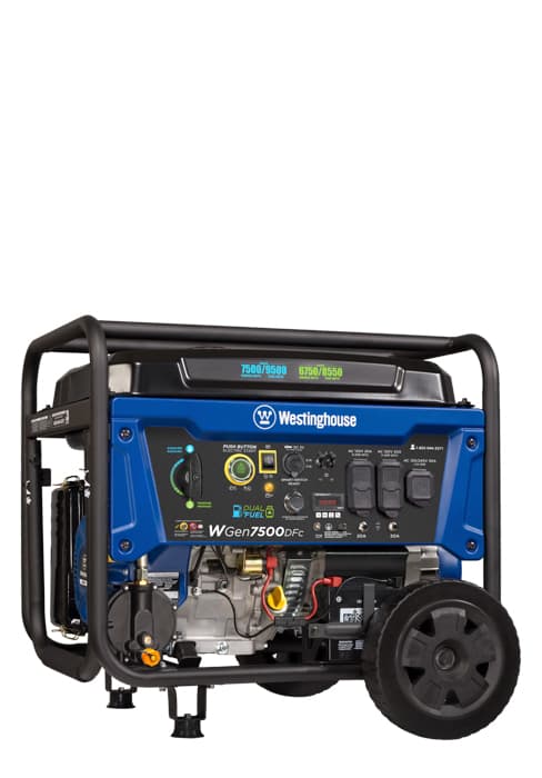 Westinghouse Outdoor Power Equipment 12500 Peak Watt Dual Fuel Home Backup Portable Generator, Remote Electric Start, Transfer Switch Ready, Gas and Propane Powered, CO Sensor