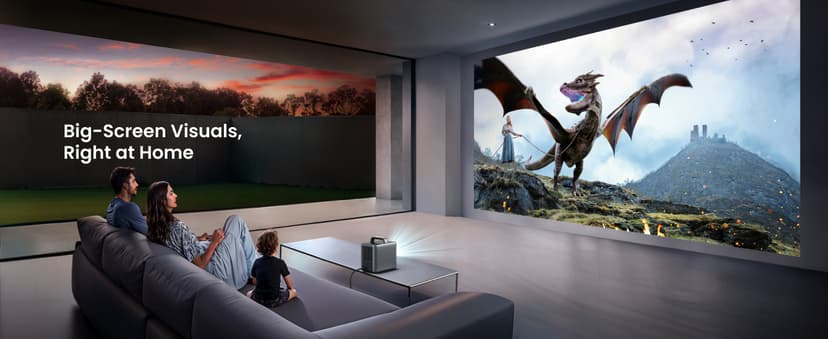 NEBULA Cosmos 4K SE Smart Projector, 4K High-Brightness with Dolby Vision, 200" Screen, 1,800 ANSI Lumens, HybridBeam, Enhanced Image Quality, Google TV, Portable, for Gaming, Home, and Office Use