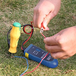 F02 Underground Cable Locator, Wire Tracer with Earphone, Cable Tester for Dog Fence Cables Irrigation Control Wires