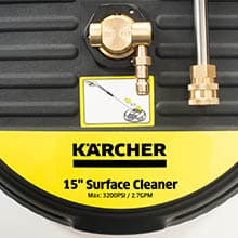 Kärcher Pressure Washer Surface Cleaner, Extension Wand, QC, 1/4 - 2600-3200 PSI