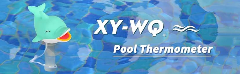 XY-WQ Floating Pool Thermometer, Large Size Easy Read for Water Temperature with String - Swimming Pool, Spas, Hot Tubs, Ponds (Dolphin3)