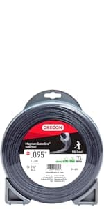 Oregon 21-380 Gatorline 1-Pound Round String Trimmer Line, .080-inches x 413-feet – Fits Most Weed Whacker Types