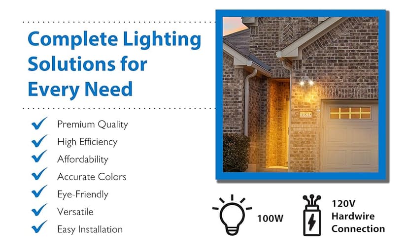 NICOR Lighting 11521 Flood Light, Black