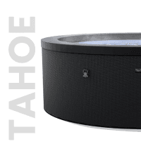 Tahoe Energy-Efficient Hot Tub Bundle | 4-Person Rigid Eco Foam Spa with Thermal Cover & Insulated Foam Mat | Charcoal Black