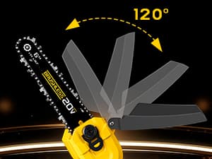 Cordless Mini chainsaw compatible with Dewalt Battery 20V MAX,Brushless Chainsaw With Automatic Chain Tensioning Device & Auto Oiler,Portable Power Chainsaw for Logging|Tree Trimming(Battery Included)