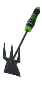 SUMIO 13.3" Alloy Steel Garden Trowel with Forked Tip and Depth Markings, Weeding Knife for Root Cutting, Transplanting, Digging, and Slit Weeding