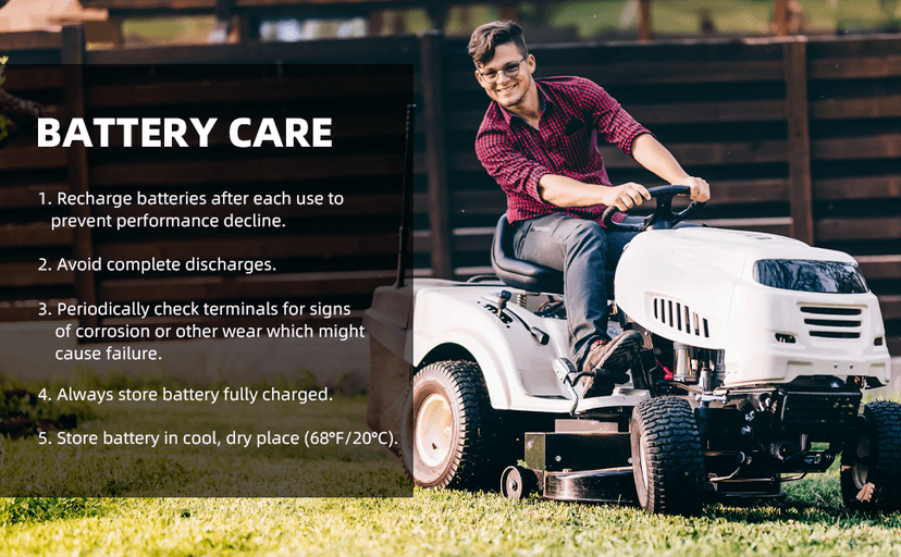 MARXON U1 360CCA Riding Lawn Mower Batteries, Garden Tractors Battery Maintenance Free AGM Battery, Compatible with Troy-Bilt, Toro, Cub Cadet, Craftsman, Ariens, Poulan Pro