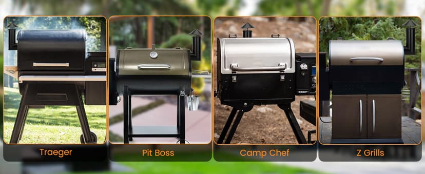 Enhanced Pellet Grill Smoke Stack Chimney Replacement For Pit Boss Traeger Camp Chef,Upgraded Stack Smoker Kits with Umbrella, Lid, Chimney Tube, Screws, Gaskets, Nuts and Felt Washer