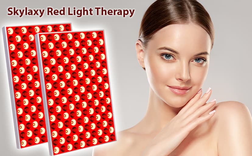 Red Light Therapy Lamp, Red Light Therapy for Body, Infrared Light Therapy Panel for Face with Stand, 660nm Red and 850nm Near Infrared LED Red Light Therapy Device at Home for Face and Body (2 Pack)