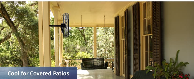 Tornado - 18 Inch High Velocity Industrial Wall Fan with TEAO Enclosure Motor - 4000 CFM - 3 Speed - 6.5 FT Cord - Industrial, Commercial, Residential Use - UL Safety Listed