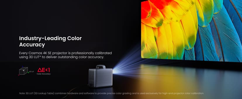 NEBULA Cosmos 4K SE Smart Projector, 4K High-Brightness with Dolby Vision, 200" Screen, 1,800 ANSI Lumens, HybridBeam, Enhanced Image Quality, Google TV, Portable, for Gaming, Home, and Office Use