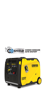 Champion Power Equipment 4500-Watt Electric Start Dual Fuel RV Ready Portable Inverter Generator with Quiet Technology and CO Shield