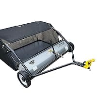 Yard Commander - 400LB Heavy Duty Tow Behind ATV Trailer Steel Dump Cart - 10-Cubic Feet Capacity - Garden Utility Trailer - Trailers with Removable Tailgate for Riding Lawn Mower Tractor