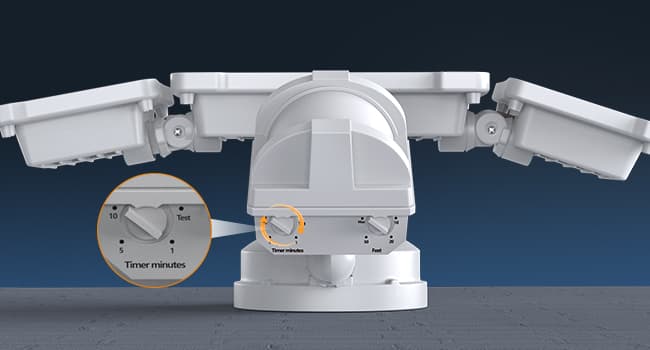 LEPOWER LED Security Lights Motion Sensor Light Outdoor, 38W 4200LM Light, 5500K, IP65 Waterproof, 3 Head Detected Flood for Garage, Yard, Porch (White)