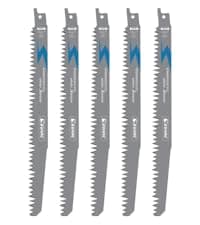 EZARC Japanese Teeth Reciprocating Saw Blade 15 Inch, Arc Edge Wood Pruning Saw Blades 6TPI for Tree Trimming, Wood Cutting, 3 Pieces