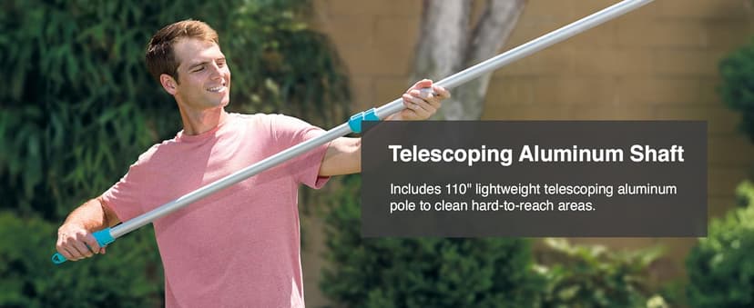 Intex Deluxe Automatic Surface Skimmer Bundled with Maintenance Kit w/ Vacuum & Pole, Swimming Pool Cleaning Tools for Above Ground and InGround Pools