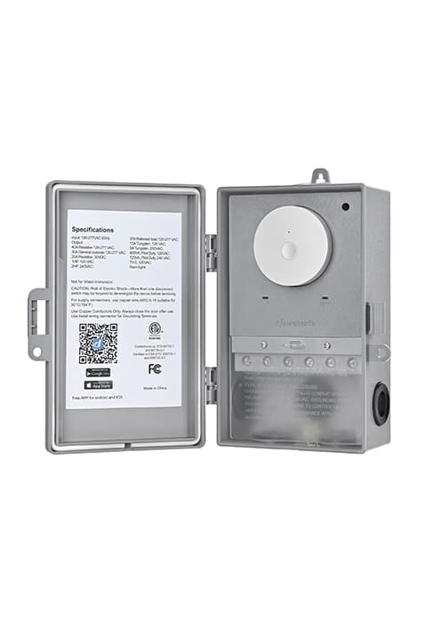 DEWENWILS Pool Pump Timer, Outdoor Wi-Fi Box, Heavy Duty 40A 120-277 VAC 2HP Wireless Controller Timer, Water Heater, Compatible with Smart Phone, Alexa, Google Assistant, UL Listed