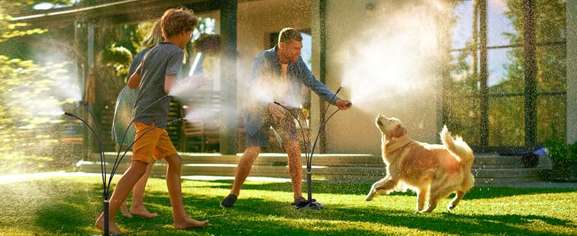 Rafow Standing Misters for Outside Patio Portable Misting System for Cooling Outdoor 26.5 Ft Stand Mist Line Water Sprinklers Patio Mister for Garden Backyard BBQ Party Pool Beach