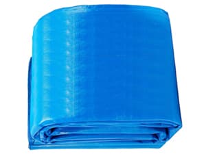 LXKCKJ 24 Ft Round Pool Cover, Winter Pool Covers for Large Above Ground Pools, Extra Thick PE Pool Cover Add Ground Nail Set and Specially Molded Winch Ideal for Waterproof and Dustproof (Blue)