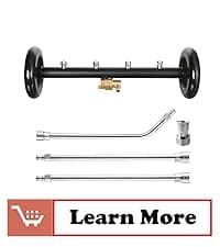 Tool Daily Dual-Function Undercarriage Cleaner, 24 Inch, Water Broom for Pressure Washer with 7 Nozzles, Under Car washer Attachment, 3 Pcs Extension Wand, 4000 PSI