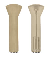 OutdoorLines Waterproof Outdoor Patio Heater Covers with Zipper and Storage Bag, Dust-proof UV-Resistant Windproof Propane Heavy Duty Heater Cover for Standing Heater, 1 Pack-89Hx33Dx19B inch Black