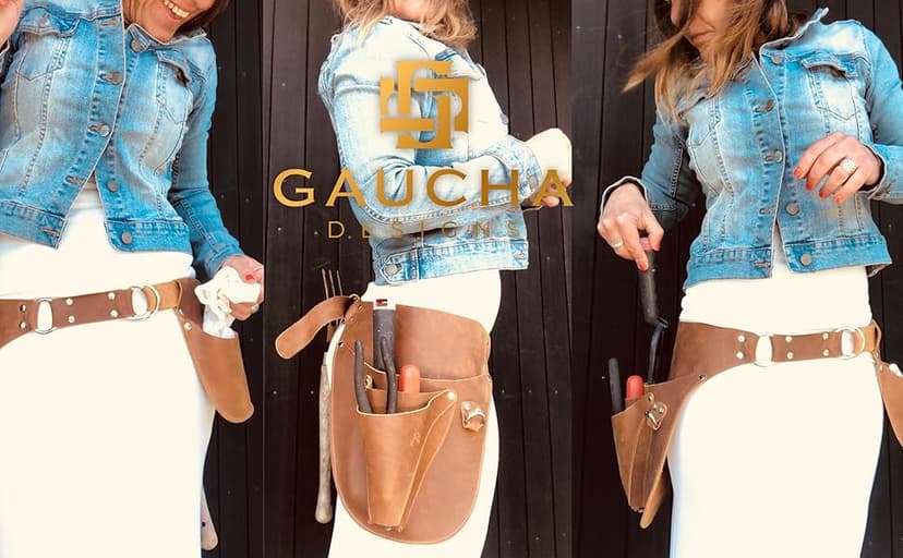 Leather Garden Tool Belt - Gardening gifts for women- Utility belt - Garden Tools Organizer Holster Pouch -Gift for Gardeners and Florists