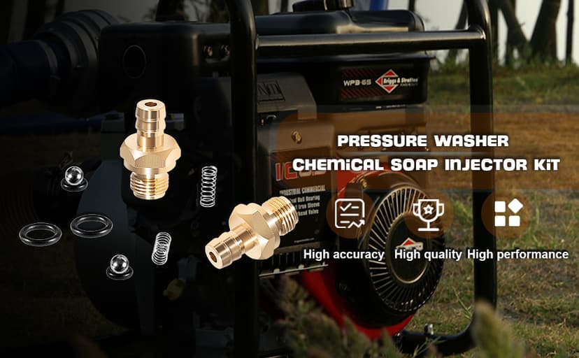 Pressure Washer Chemical Soap Injector Kit Fits for Briggs & Stratton, Homelite, Ryobi & Husky Replaces 190593GS 190635GS & 203640GS (2 Set)