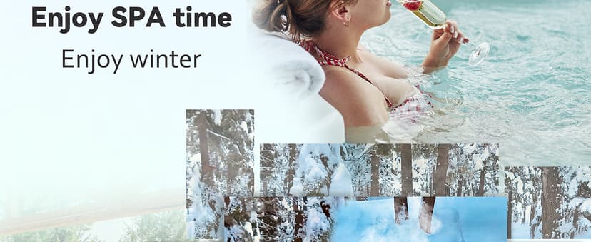 Hot Tub Bubble Blanket,16-mil 7x7 Foot Square Spa Cover Hot Tub Solar Cover, Heavy-Duty Heat Retaining Thermal Blanket.