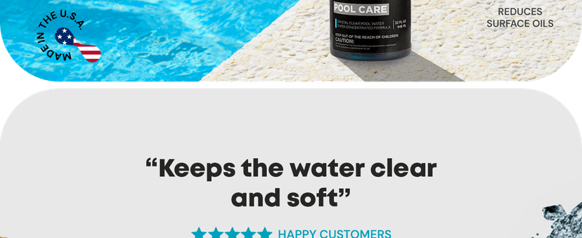 Pool Clarifier Liquid for Fast Acting Cloudy Water Treatment, Swimming Pool Water Clarifier Pool Owners Love, Use Our Clarifier to Keep Your Pool Clear - AquaDoc 32oz
