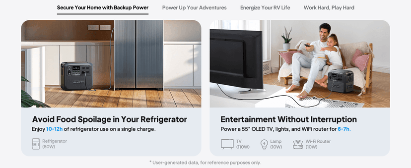 BLUETTI AC180 Solar Generator with 200W Solar Panel (Ships Separately), 1152Wh Portable Power Station w/ 4 1800W (2700W Surge) AC Outlets, LiFePO4 Emergency Power for Camping, Off-grid, Power Outage