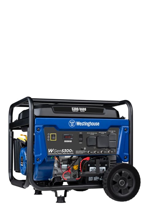 Westinghouse 4650 Peak Watt Dual Fuel Portable Generator, Remote Electric Start with Auto Choke, RV Ready 30A Outlet, Gas & Propane Powered