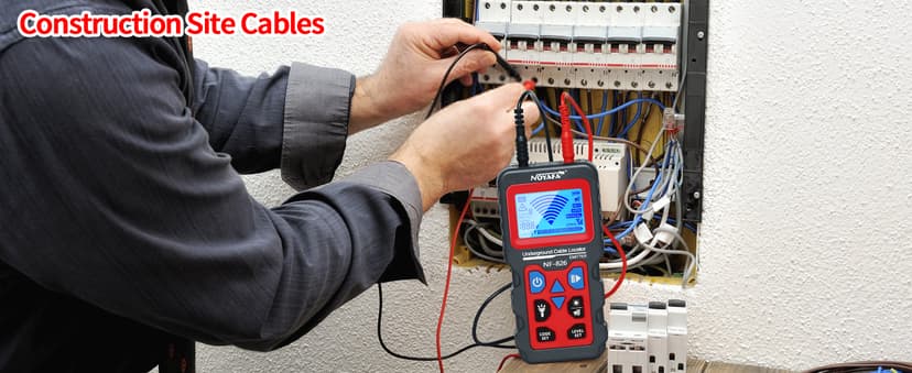 Underground Cable Wire Locator, RockyMars Cable Tester Wire Tracker, Detect Cables, NF826 Underground Wire Locator for Dog Fence Cables, Wire Detector Test Short Circuit Breaker of Wall