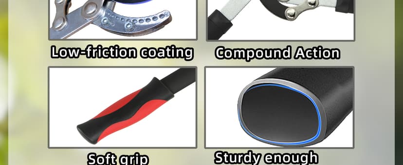 Lopper Heavy Duty Branch Cutter Tree Clippers with Compound Action, Chops Thick Branch Ease, Garden Loppers Pruning, 18 Inch Tree Trimmer with 1.6” Clean Cut Capacity (18 Inch)