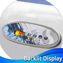 Aqualife Edgewater® Outdoor Hot Tub, Fit 6 Adults, 28 Massaging Jets, Cover Included, Ice Bucket Feature, Plug into Any Standard Outlet, Made in USA