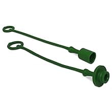 JD Sub Compact Tractor Hydraulic Coupler Male Dust Cap and Female Plug Cover Set (Green, Yellow, Black, & Grey)